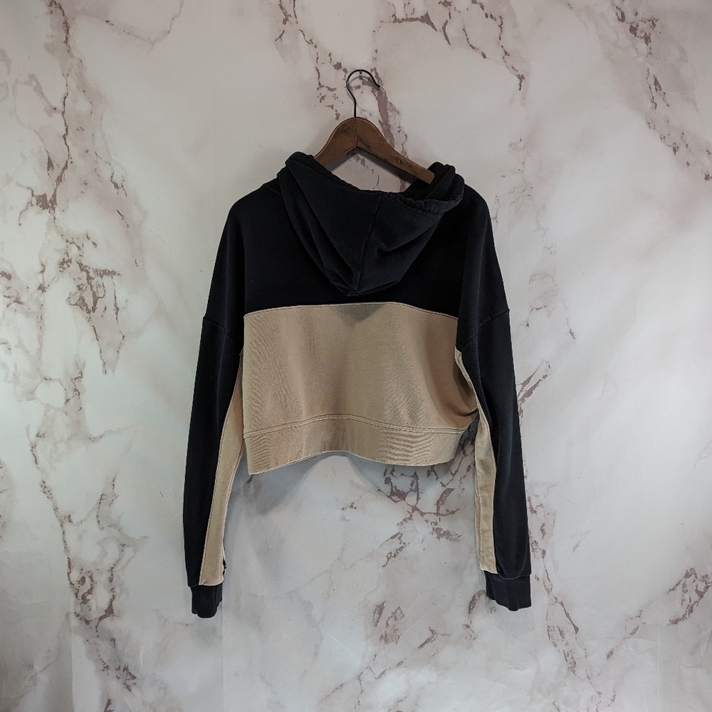 Adidas Hoodie Women Medium Black Vocal Cropped Hoodie Ash Pearl Originals - Picture 5 of 10